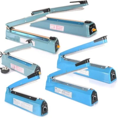 Impulse Heat Sealer Sealing 200/300/400mm Plastic Bags+ Spare Element & Teflon - Image 1 of 4