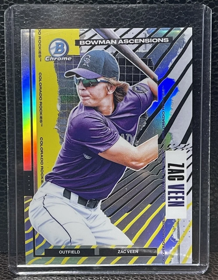 2021 Bowman Chrome ASCENSIONS Refractor Zac Veen #BA-13 Colorado Rockies - Image 1 of 2