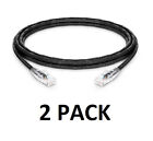 2x Cat6 24AWG Snagless Unshielded (UTP) CM Ethernet Network Patch Cable 10ft