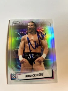 Riddick Moss WWE Signed 2021 Topps Chrome Refractor Card # 38 Madcap Moss - Picture 1 of 1