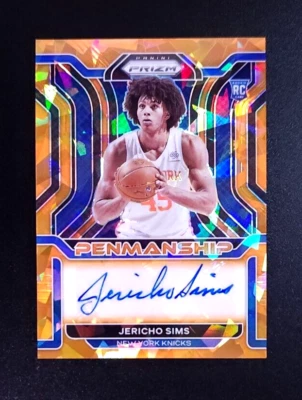 2021-22 Panini Orange Ice Prizm Rookie Jericho Sims Knicks RC AUTO RC 🔥 - Image 1 of 2