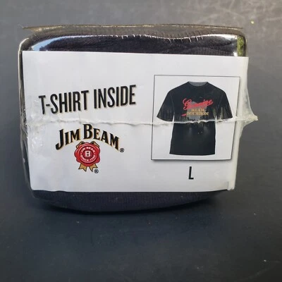 Camiseta Grande Negra Jim Beam Bourbon Ohio Genuina Nueva Foto 1 de 3
