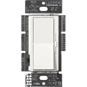 Lutron DVSCSTV-RW 0-10V Dimmschalter (satiniert, architektonisch weiß) - Versand heute - Bild 1 von 2