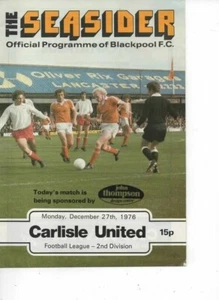 Blackpool v Carlisle United 1976/77 Division 2 - Picture 1 of 1