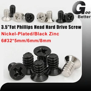 3.5"PC Screws Hard Drive HDD Caddy Hot Swap Server Tray Mount 6#32*5mm/6mm/8mm - Picture 1 of 12