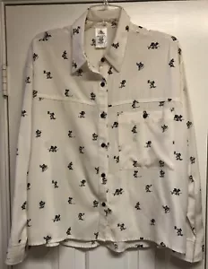 Disney World Micky Dancing & Romancing Minnie Oversized Shirt Medium NWOT Cute! - Picture 1 of 10