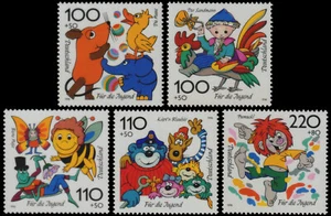 ✔️ GERMANY 1998 - CHILD WELLFARE FUND - SC. B832/836 MNH - Picture 1 of 1