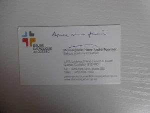 Original Monsignor Pierre Andre Fournier + Church, Religion - Picture 1 of 1
