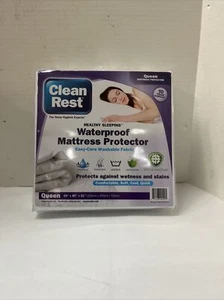 Clean Rest Waterproof Queen Mattress Protector 60" x 80" x 21" - Picture 1 of 2