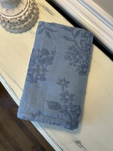 Williams Sonoma Jacquard Floral KING Sham (1) Blue NWOT OB - Picture 1 of 6