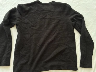Cashmere Sweater Womens Large Black  Pullover Soft No Label EUC - Image 1 of 3