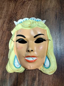 Vintage Beauty Queen blonde Maske 60er Jahre Halloween Krone Verkleiden Ben Cooper - Bild 1 von 8