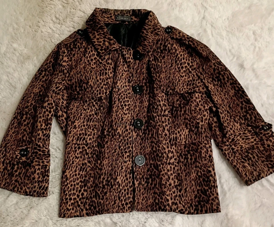 Chaqueta Leapord Elementz para mujer talla XL Foto 1 de 4