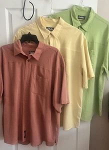 Cabela's Short Sleeve Plaid Shirts XL/3 Total Green Shirt Needs A Little TLC - Picture 1 of 16