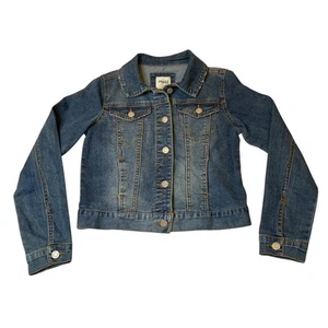 MUDD Girls Classic Denim Jean Jacket w/ Stretch Size 12 EUC - Picture 1 of 5