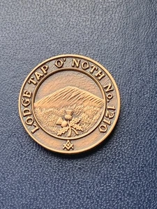 Scottish Masonic Token Penny Coin Lodge Tap O' Noth 1210 - Picture 1 of 2