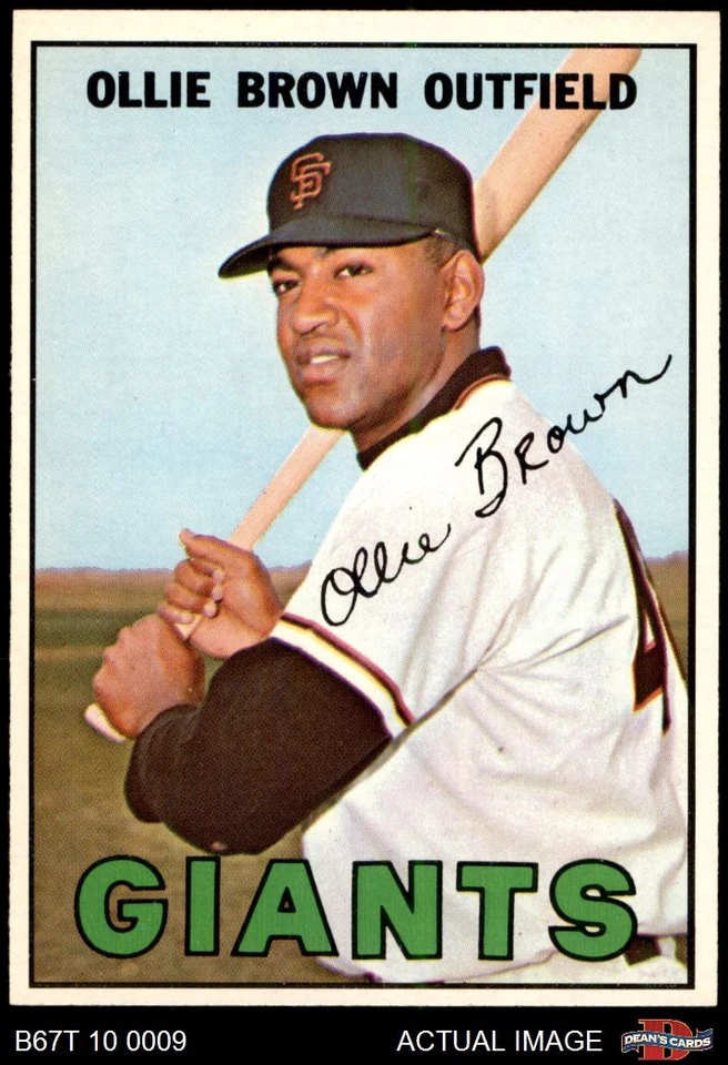 1967 Topps #83 Ollie Brown Giants 7 - NM - Image 1 of 1