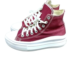 Zapatillas Converse Chuck Taylor All Star Plataforma Move Granate Blanco Mujer 7 - Imagen 1 de 9
