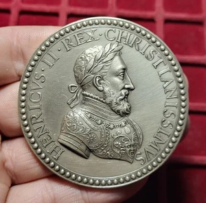 #88-7 ~ Henri II Liberté - Refrappe - ARGENT 103g - Médaille 勋章 - Imagen 1 de 2