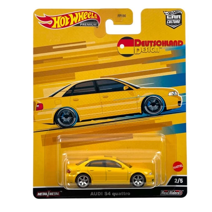 Modellino Auto Hotwheels 1/64 Audi S4 Quattro Yellow - Immagine 1 di 1