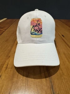 La Croix Sparkling Water Embroidered Hat White Adjustable Strap Cap LaCroix - Picture 1 of 5