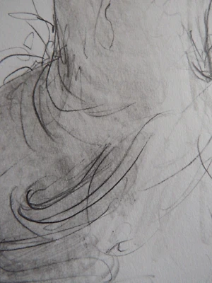 Hand Drawn Pencil Tonal Drawing Sketch NSFW Nude Male Phallus Art Illustration - Image 1 of 4