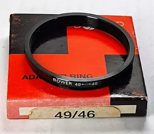 49-46mm Step-Down Lens Filter Converter Adapter Ring 49mm-46mm Metal 49-46 Bower - Picture 1 of 5