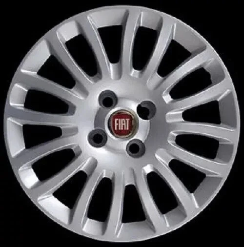 SET DI 4 COPRICERCHI 15" FIAT PUNTO EVO - BORCHIE COPRI RUOTA 15PU CON LOGO
