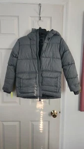 Boys Medium Hooded Target Gray All in motion Winter Coat Parka - Picture 1 of 6