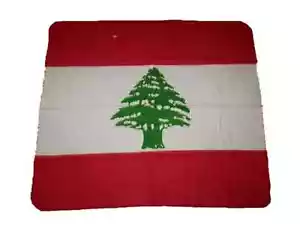 Lebanon Lebanese Flag 50x60 Polar Fleece Blanket Throw - Picture 1 of 3