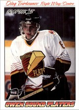 1995-96 Slapshot Hockey Card #287 Oleg Tsyrkunov