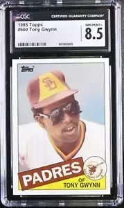 1985 TOPPS #660 TONY GWYNN CGC 8.5 NM/MINT + PADRES 2449 - Picture 1 of 2