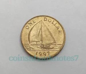 1997 Bermuda 1 Dollar Coin, KM #56 Uncirculated / Ship - Picture 1 of 2