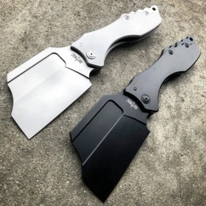 Giant Broad Head Folding Cleaver Axe Survival Hunting Blade Camping Blade NEW - Picture 1 of 10