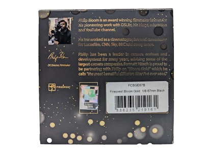 New Formatt Hitech Firecrest Bloom Gold Filter (67mm, 1/8 Density, Black Frame) - Image 1 of 4