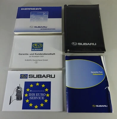 Mappa di Bordo + Istruzioni D'Uso / Manuale Subaru Impreza Incl. Wrx Stand 2000 - Immagine 1 di 4