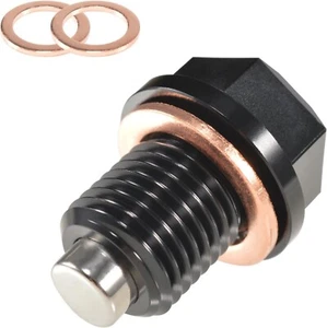 Oil Drain Plug M14 x 1.5 Magnetic Oil Pan Drain Plug T6 Aluminium - Picture 1 of 5