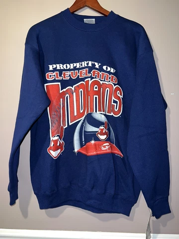 VINTAGE DEADSTOCK 1995 CLEVELAND INDIANS GUARDIANS CREWNECK SWEATSHIRT large Cover