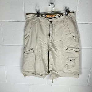 Vintage O'Neill Shorts Mens W32 Beige Tan Cargo Surfer Skater Baggy Y2K Surf - Picture 1 of 12