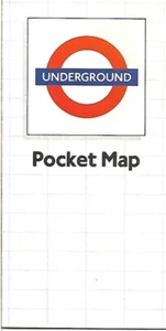 1986 LONDON UNDERGOUND LTD. Pocket Map Color Key Lines Stations Interchanges - Picture 1 of 5