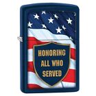 Zippo Petrol Lighter Honororing All Who Serve Navy Matte Windproof New Rare