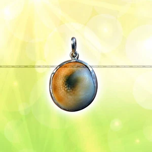 Colgante de plata de chakra natural de goma - Imagen 1 de 9