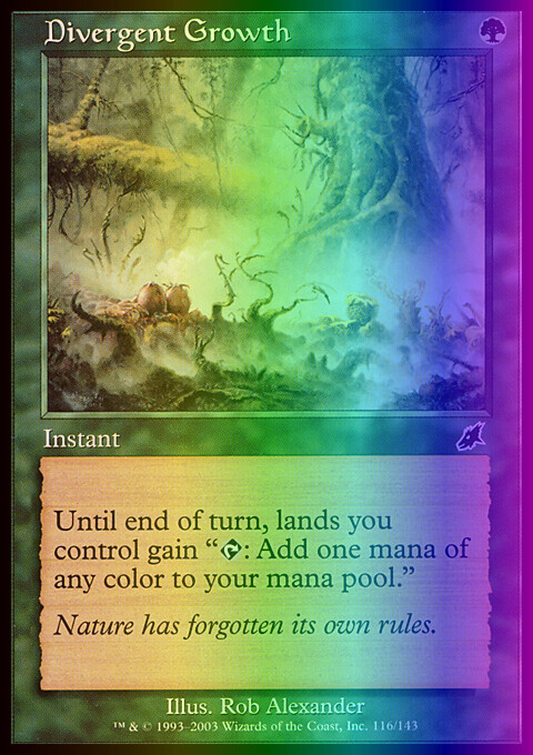 MTG Magic the Gathering Divergent Growth (116/143) Scourge LP FOIL