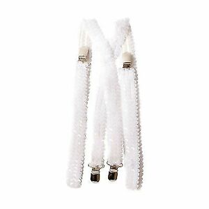 Dress-Up-America Sequin Suspenders - Adjustable Sequined Party Accessories