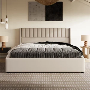 Polsterbett Doppelbett Ehebett 180x200 cm Bettgestell mit Bettkasten Lattenrost - Bild 1 von 10