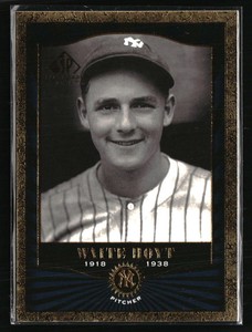 Waite Hoyt 2001 SP Legendary Cuts #88  Baseball Card