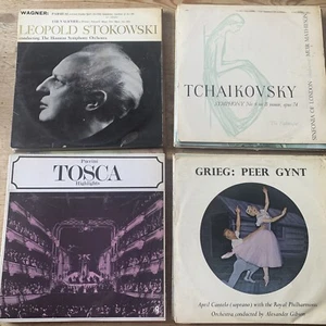 25 Vintage Vinyl 12" LPs Records - Classical - Tallis, Greig, Tosca, Brahms - Picture 1 of 7