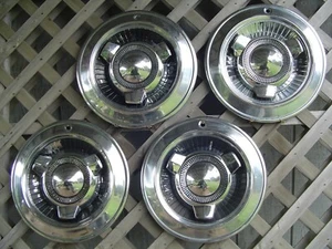 VINTAGE 1965 DODGE POLARA CORONET SUPER BEE ST REGIS RT 600 HUBCAPS WHEEL COVERS - Picture 1 of 9
