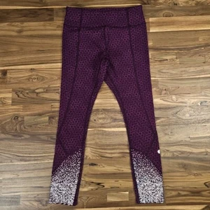Lululemon Tight Stuff 7/8 Länge Tight, Star Pixel Raspberry Bordeaux Größe 6, Re - Bild 1 von 7