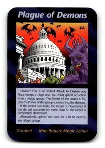Plague of Demons Tarjeta Ilimitada INWO Illuminati Nuevo Orden Mundial Juego - Imagen 1 de 4